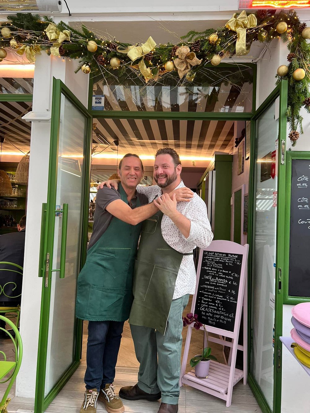 La terrasse du restaurant italien Chez RiTho au centre de Nice